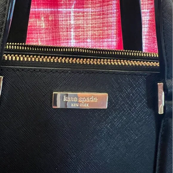 Kate Spade black leather purse - Picture 2 of 7